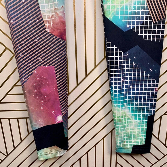 Reebok‎ Cosmos Lux Bold Tight Speedwick Galaxy - Picture 6 of 10